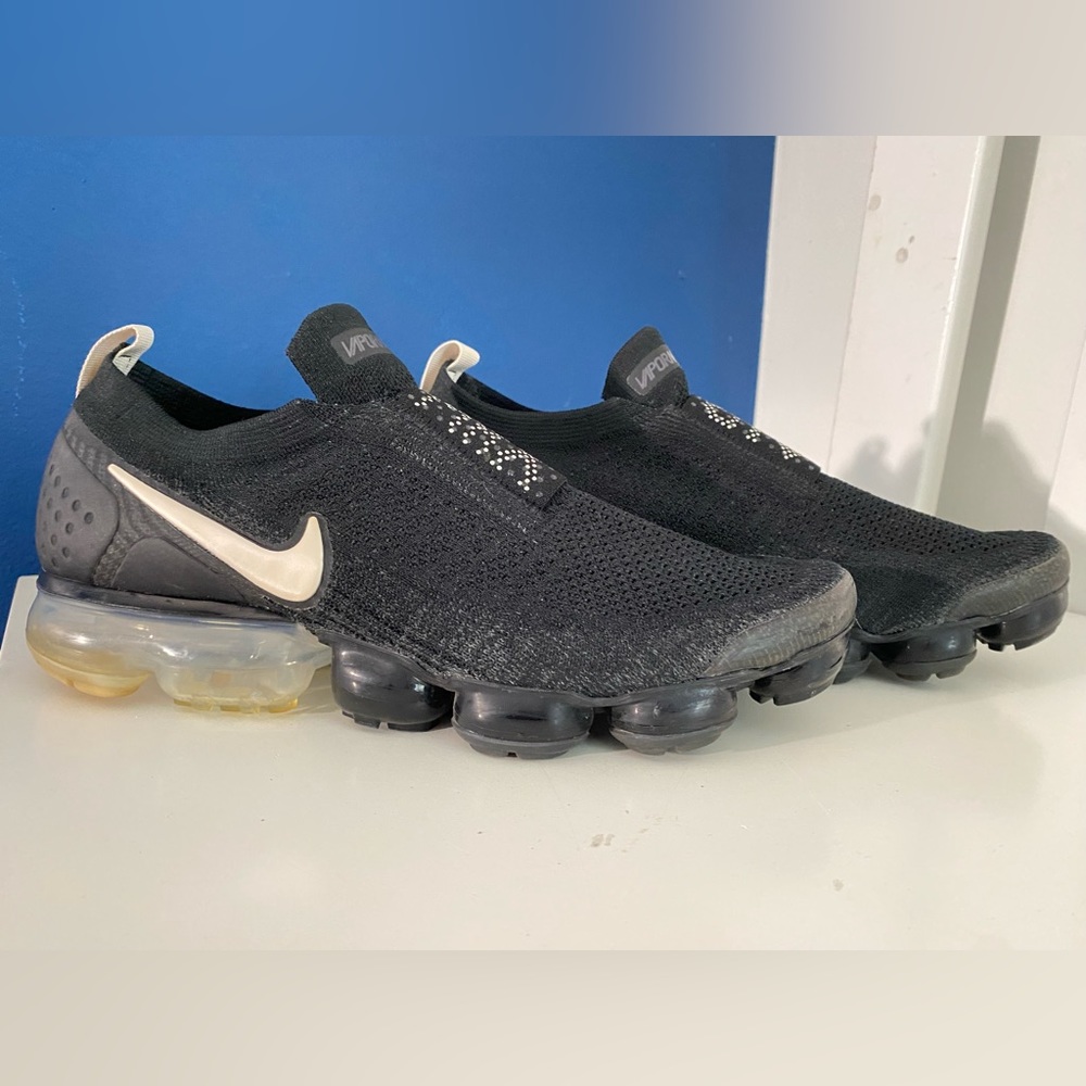Nike Air VaporMax FlyKnit Moc2 Black Cream AJ6599-002  WOMEN’S 12 -MEN’S 10.5/11